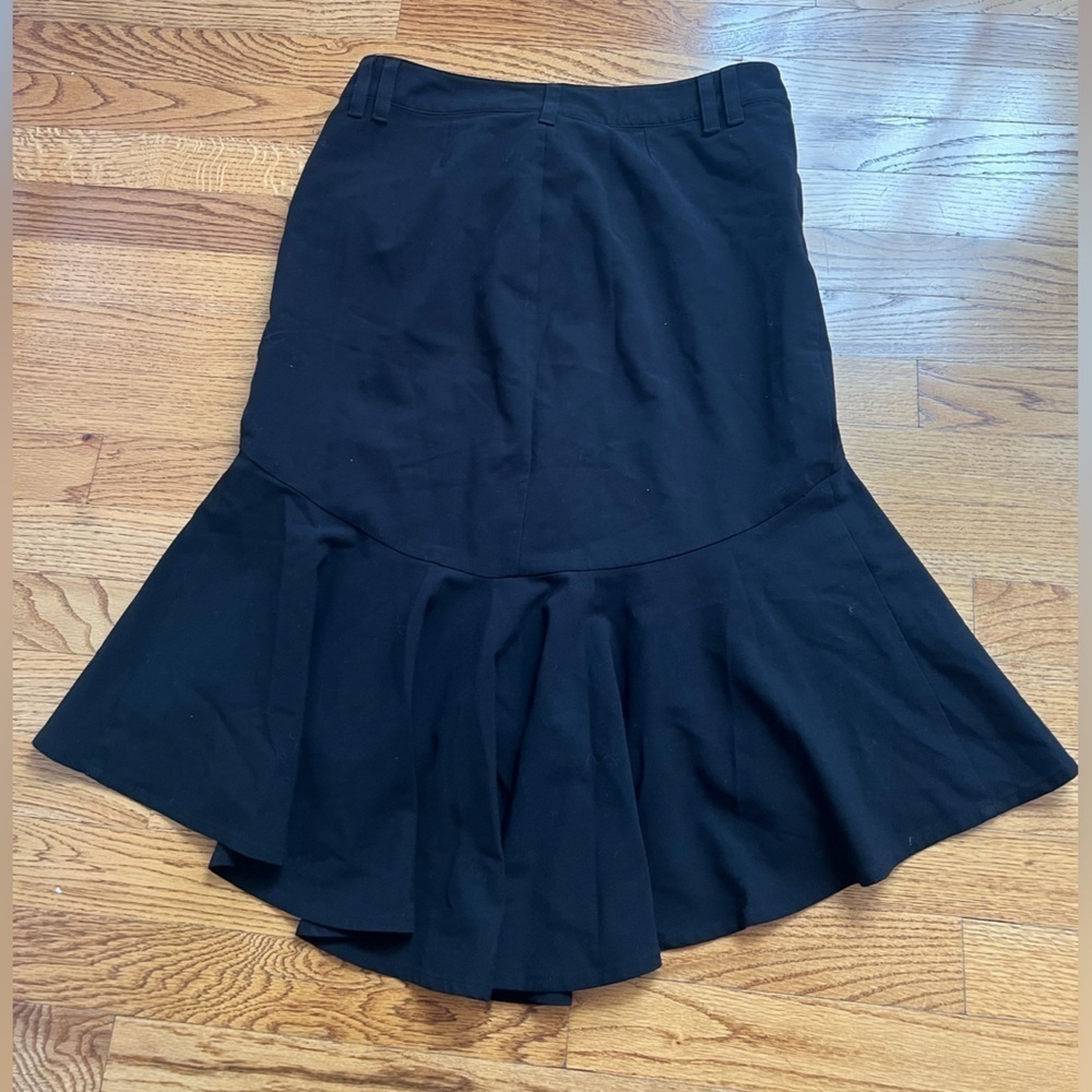 BISOU BISOU Women’s High-Low Ruffle Fit & Flare Skirt Dramatic Peplum Hem - Picture 4 of 4